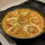 Texas Roadhouse Butter Chicken Skillet 6 Skillet of Texas Roadhouse style butter chicken topped with creamy sauce