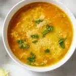 Italian Penicillin Soup 5 Bowl of Italian Penicillin Soup with ditalini pasta, vegetables, and fresh parsley, served with crusty bread