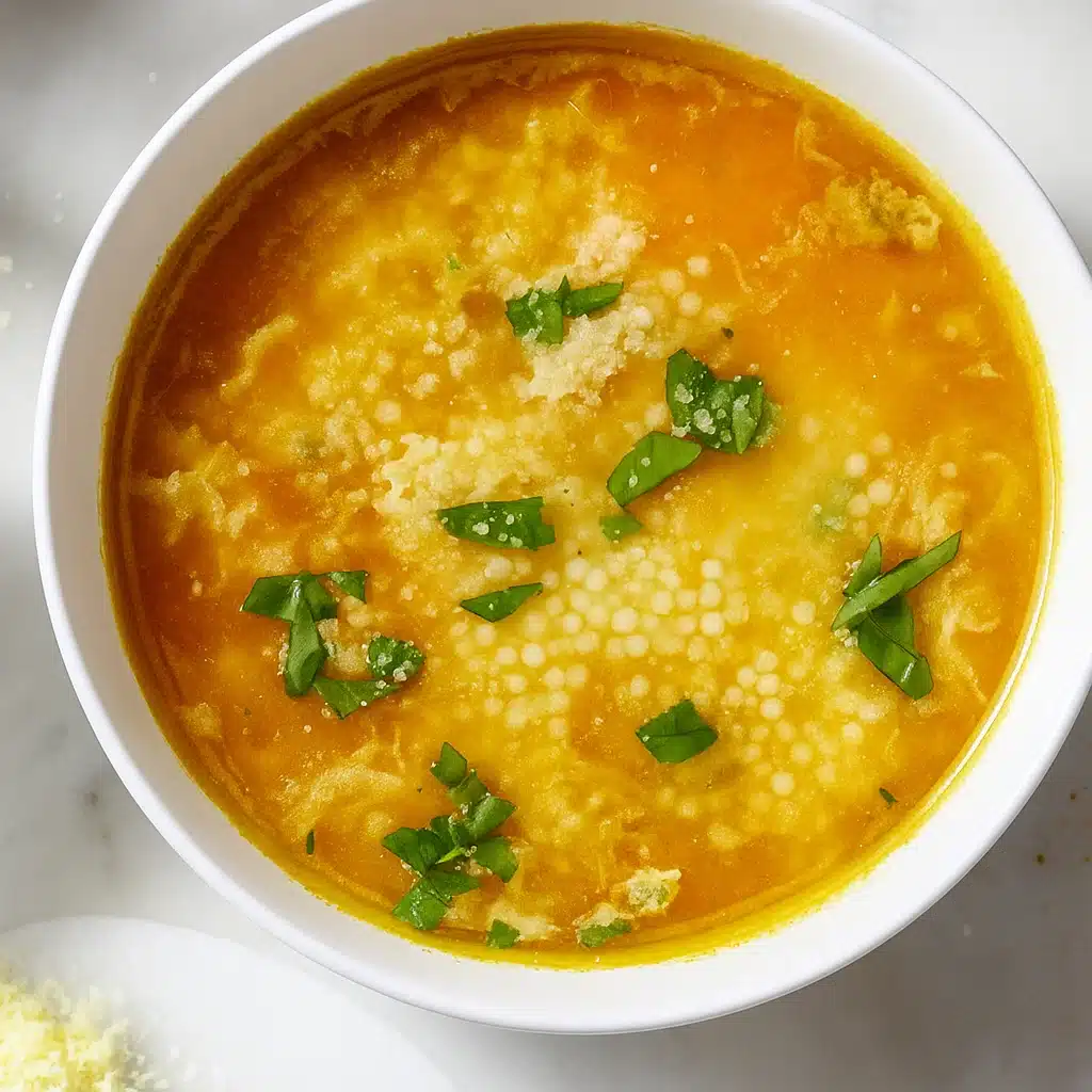 Italian Penicillin Soup 4 Bowl of Italian Penicillin Soup with ditalini pasta, vegetables, and fresh parsley, served with crusty bread