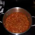 Stuffed Pepper Soup 6 Bowl of hearty stuffed pepper soup with ground beef, rice, and bell peppers