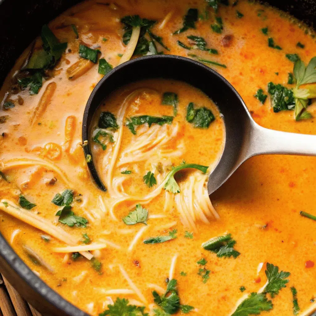 Home Page 5 Bowl of Thai chicken soup with coconut milk, chicken, lime, and fresh herbs